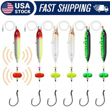 6PCS Pre-Tied Catfish Rattle Float Rig with Rattling Bells & 6/0 8/0 Circle Hook picture