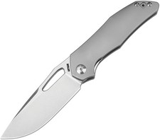 Artisan Keras Framelock Gray Folding Knife 3.25in Blade picture