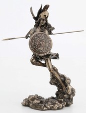 Veronese Design 9 1/4 Inch Greek Goddess Athena Holding Spear and Shield Cold picture