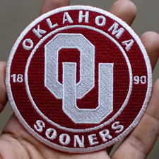 Oklahoma Sooners NCAA Team Logo Iron On Patch - Sew Patch - Embroidered Patch picture