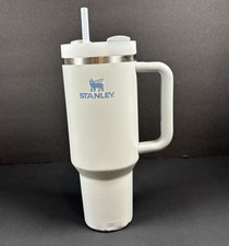 Stanley Quencher 40 oz Tumbler Cup Gray Travel Handle FlowState Lid Straw *READ* picture