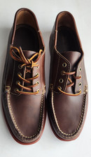 Sebago Mens Campsides Moccasin 10.5 Brown Horween Chromexcel Leather Made In USA picture