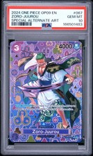 2024 ONE PIECE OP09 #067 EMPERORS IN THE NEW WORLD ZORO JUUROU SP ALT PSA 10 picture
