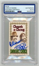 Cheech Marin Tommy Chong SIGNED Rolling Papers Cheech & Chong PSA Autograph Slab picture