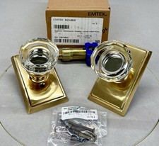 Emtek 8121US7 Lowell Glass Knob Passage Door Knob Set in French Antique picture