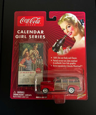 Coca-Cola Vintage 1946 1:64 Die-Cast Car Red/Beige Soda Theme Repro picture