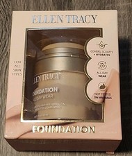 New Ellen Tracy All Day Wear Liquid Foundation - 01 Warm Ivory - New In Box picture