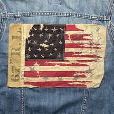 Rare Found Ralph Lauren 90's American Flag Sew-On Patch picture