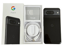 Google Pixel 8 128GB Factory Unlocked All Carriers Excellent In-Box - Obsidian picture