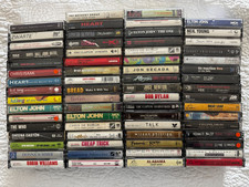 66 Cassette Lot 80s 90s Pop Rock Elton John Celine Dion Poison Meat Loaf Dylan picture