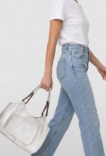 Brighton Barbados Off White Zip top Top.  Signature Multi Color Straps. picture