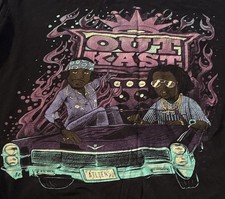 OutKast Black Graphic Aliens T-Shirt picture
