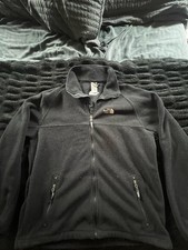The North Face Full Zip Fleece Jacket Size XL Black picture