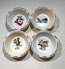Vintage Kellogg’s Cereal Bowls Complete Collector Set of 4 — 1995 picture