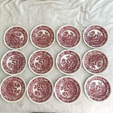 VTG 9 Inch Copeland Red Spode's Tower England Plates Lot (12) 1926 Stamped picture