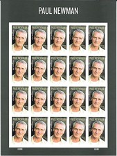 Scott #5020a--IMPERFORATE-No Die Cut-- (49c) Paul Newman Pane of 20---SOLD OUT picture