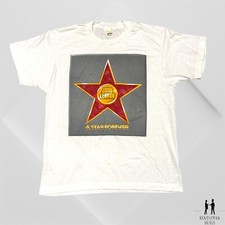 John Lennon A Star Forever vtg 80S TShirt Hollywood WALK OF FAME L Single stitch picture