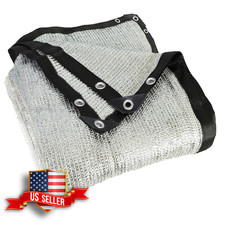 85% Aluminet Shade Cloth 10 x 16 ft Reflective Sun Shade Tarp with Grommets picture