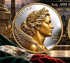 Mexico Libertad Classico Special Edition HR 1 oz Silver Medal - Mintage 100 PRE- picture