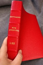 septuagint with apocrypha Genuine Leather LXX Brenton picture
