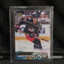 2022-23 Rookie Year Jersey # Kent Johnson Young Guns UD Exclusives RC /100 picture