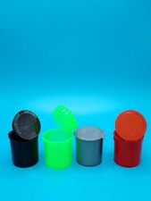 6 Dram (12PACK) (4)COLORS (24ML ) Squeeze  Pop Top Bottle  Smell Proof Storage  picture