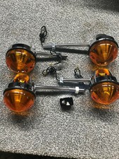 Lucas 12V Turn Signal Set Replacement & Rectangle 12V Flasher Triumph BSA Norton picture