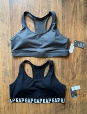 NEW $60 NWT GAP GapFit T‑Back Sports Bra LOT of 2 sz XL Racerback picture