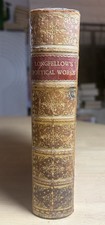 Longfellow Poetical Works Albion Edition Leather Tree Calf Gilt Binding c 1895 picture