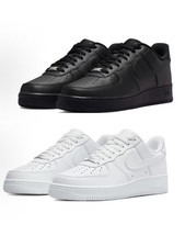 Men's Nike Air Force 1 07 Low Top Classic Sneakers White And Black picture