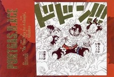 One Piece Postcard Portgas D. Ace Sound Effect Gold Foil Collectible 14.8cm picture