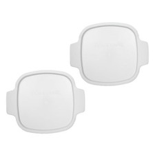 Corningware A-1-PC 1.5qt White Plastic Replacement Lid 2PK for Casserole Dish picture