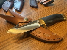 Buck Knives 691 Zipper Fixed Blade Hunting Knife Brown Leather Sheath New USA picture