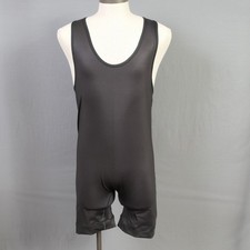 NWOT Men's XLarge TAKEDOWN Essential Wrestling Singlet ~ Black ~ Mens XL  0604/2 picture