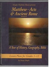 Matthew through Acts & Ancient Rome - Spiral-bound, by Sonya Shafer - Very Good picture