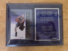 2002-03 Upper Deck Ovation Mike Bibby #10 Sacramento Kings Plaque (Read) picture