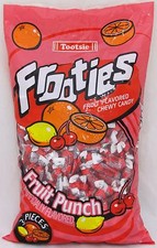 Frooties Fruit Punch 360 ct Bag Candy Taffy Tootsie Bulk Candies Fruities 2.42LB picture