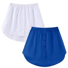 OBBUE Women's 2 Pcs Mini Shirt Extender | Adjustable, Removable, Half Slips, ... picture