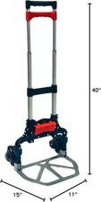 Magna Cart Plus 6 Wheel Folding Aluminum Hand with Tote Attachment picture