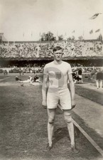 Albert Gutterson Track Olympics Stockholm 1912 RPPC Photo Postcard COPY picture