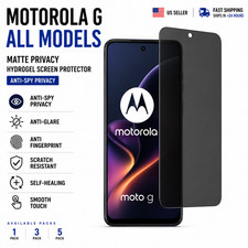 Motorola G All Models Matte Privacy Anti-Spy Screen Protector Hydrogel 1 3 5PC picture
