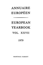 Annuaire Europeen / European Yearbook : Vol. XXVII                              picture
