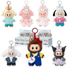 Pop Mart Labubu The Monsters x Hello Kitty And Friends Sanrio Plush Pendant picture