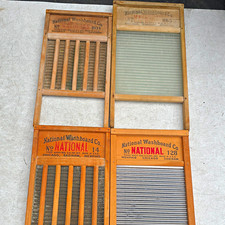 National Washboard Co. Vintage Primitive Wood Washboard Lot, Yankee, USA lot 4 picture