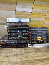Lot of 14 Jim Butcher Dresden Files Books 12 Paperback and 2 HC 1-11, 13, 15, 17 picture