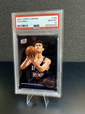 🔥 Yao Ming Rookie PSA 10 GEM MINT 2002/03 Topps Chrome #146a picture