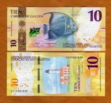 Curacao and Sint Maarten  10 Gulden, 2025, P-New,  UNC  New Banknotes picture