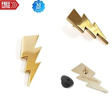 Fashion-Forward Lightning Bolt Lapel Pin – Lightweight & Glamorous for Events picture
