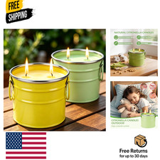 Citronella Candles Outdoor,2 Pack 20oz Large Soy Wax Citronella Candles picture