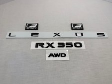 Black Trunk logo badge Kit Fits 2022 2023 2024 2025 2026 Lexus RX350 F Sport picture